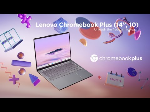 Lenovo’s first AI Chromebook Lenovo Chromebook Plus (14″, 10) – Supercharged with Google AI
