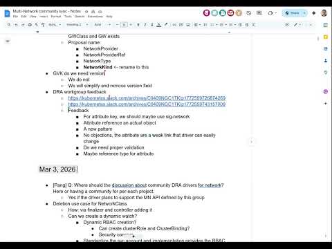 SIG Network Meeting for 2026-03-17