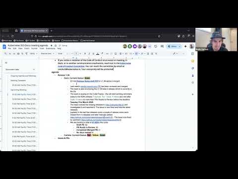 [SIG Docs] Bi-Weekly Community Meeting for 2026-03-17T17:19:31Z.mp4