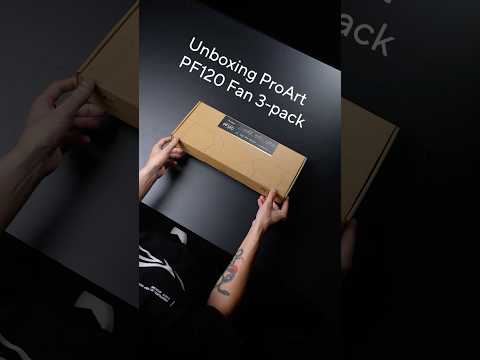 Finally, a fan as sleek as it is powerful. 🤌​ #Unboxing the #ASUS #ProArt PF120