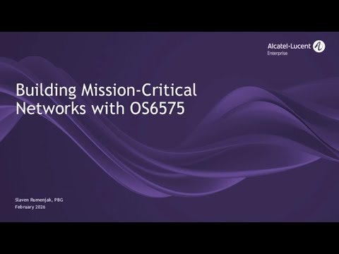 Building mission-critical networks with OS6575
