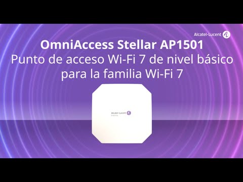 Wi-Fi 7 accesible con OmniAccess Stellar AP1501
