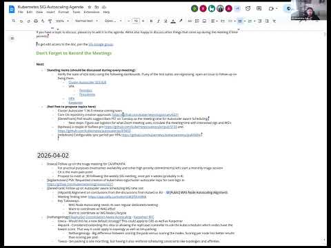 SIG Autoscaling Weekly SIG Meeting for 2026-04-09T15:00:34Z.mp4