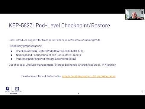 WG Checkpoint Restore Meeting for 2026-04-09