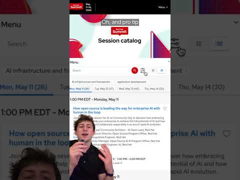 How to build your Red Hat Summit session catalog