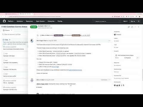 [SIG ContribEx] Weekly Contributor Comms Meeting for 2026-04-10T14:55:50Z.mp4