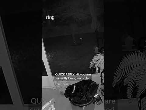 Motion Warning sends this person away after they enter the back porch.