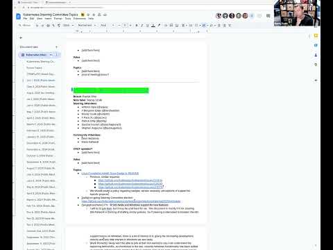 Kubernetes Public Steering Committee Meeting for 20251001