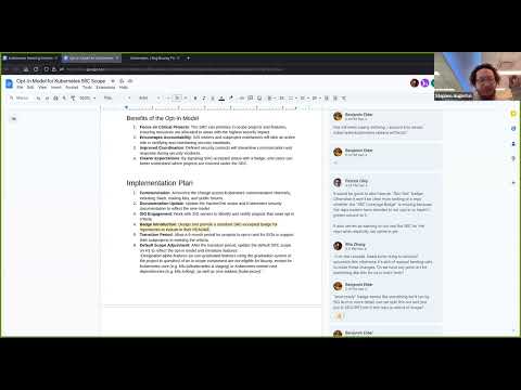 Kubernetes Public Steering Committee Meeting for 20250115