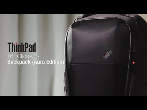 Made for life in motion | Lenovo ThinkPad 16-inch Click-Go Backpack (Aura Edition)
