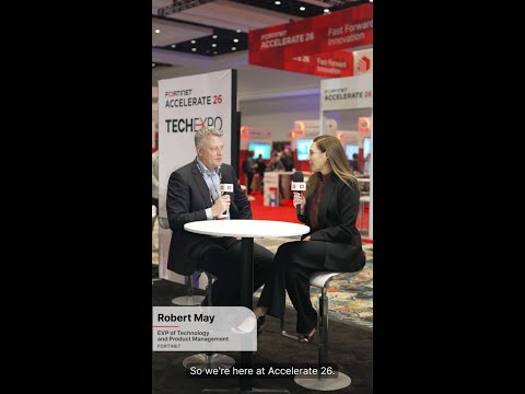 Fortinet’s Robert May at the Tech Expo | Accelerate26