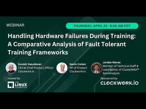 LF Live Webinar: Handling Hardware Failures During Training