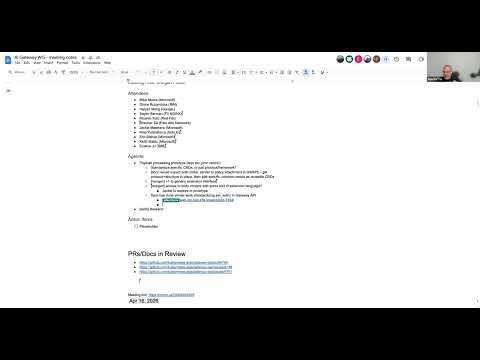 WG AI Gateway Meeting for 2026-04-23