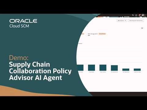 Supply Chain Collaboration Policy Advisor AI Agent in Oracle SCM: Demo