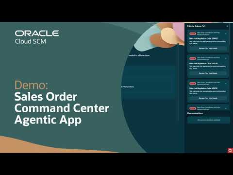 Sales Order Command Center in Oracle Fusion Cloud Order Management: Demo