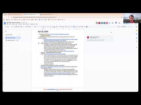 SIG Node Meeting for 2026-04-28