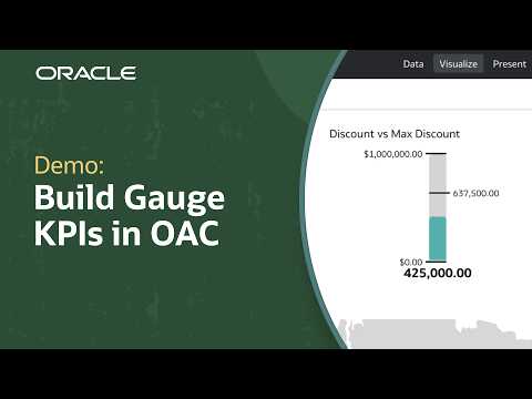 How to Use Gauge Visualizations in Oracle Analytics Cloud