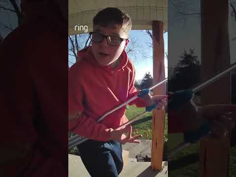 Tucker goes up the stairs without using his crutches for the first time since his knee surgery 💪