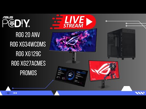 ASUS PCDIY Hardware Show #127 – ROG 20 ANV Teaser,  XG34WCDMS, XG129C, Deals , Q&A More