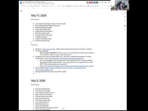 SIG Network Meeting for 2026-05-11