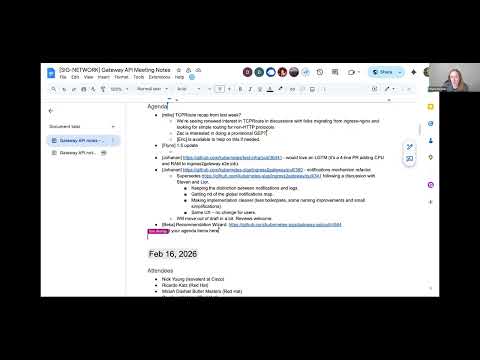Gateway API meeting for 2026-02-24