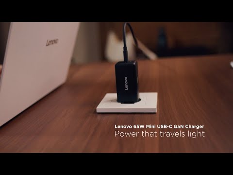 Lenovo 65W Mini USB-C GaN Charger | Power that travels light