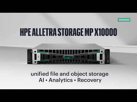 Demo – HPE Alletra Storage MP X10000