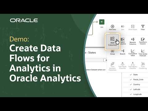 How to Create a Data Flow in Oracle Analytics Cloud