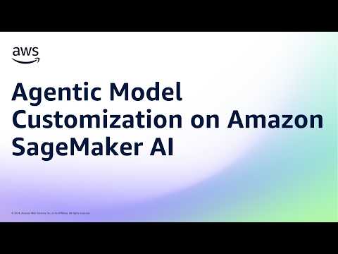 Agentic Model Customization on Amazon SageMaker AI | Amazon Web Services