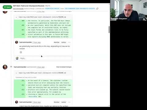 WG Checkpoint Restore Meeting for 2026-05-14