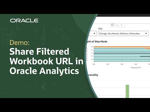 How to Share Workbook URL with Persisted Filter Values in Oracle Analytics
