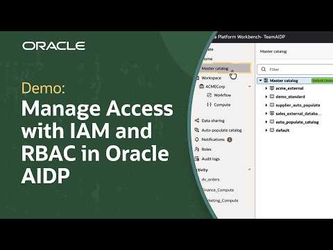 How to Configure IAM and RBAC in Oracle AI Data Platform