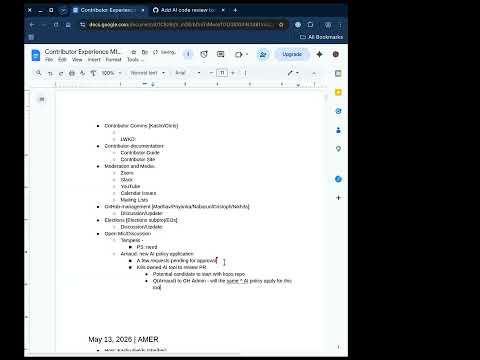 [SIG ContribEx] Biweekly Meeting for 2026-05-20T08:20:42Z.mp4