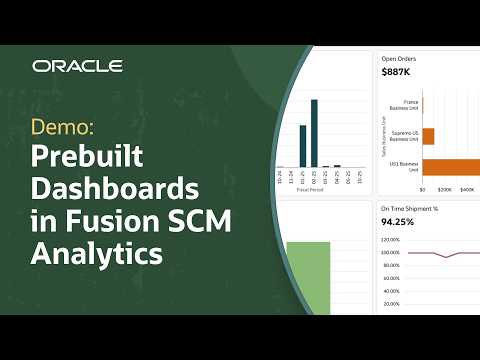 Prebuilt Overview and Detail Dashboards in Oracle Fusion SCM Analytics