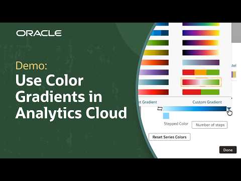 How to Apply Color Gradients in Oracle Analytics Cloud