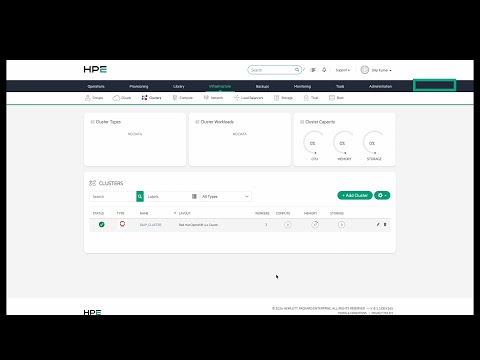 HPE Morpheus OpenShift Demo