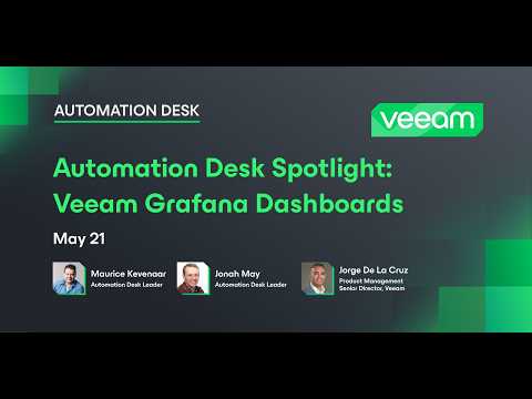 Automation Desk Spotlight: Veeam Grafana Dashboards