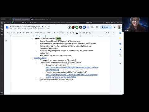 [SIG Docs] Bi-Weekly Community Meeting for 2026-05-26T17:16:03Z.mp4