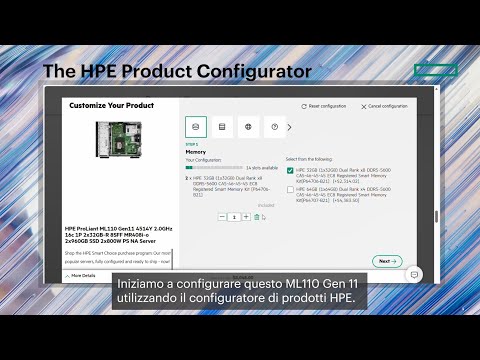 Il Configuratore di Prodotti HPE per le Offerte Smart Choice