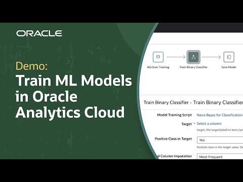 How to Train a Machine Learning Model Using Data Flows in Oracle Analytics Cloud