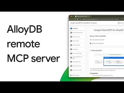 How to connect AI agents directly to your enterprise data: Introducing the AlloyDB remote MCP server