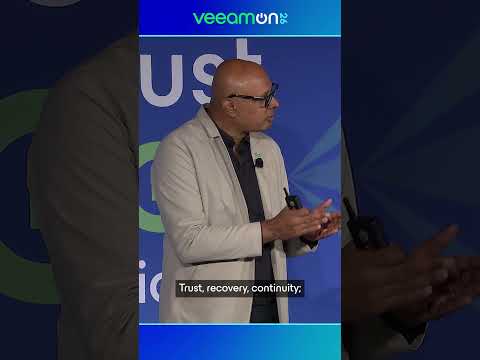 “Trust, recovery, continuity; these are now economic and national policies.” | VeeamON Online
