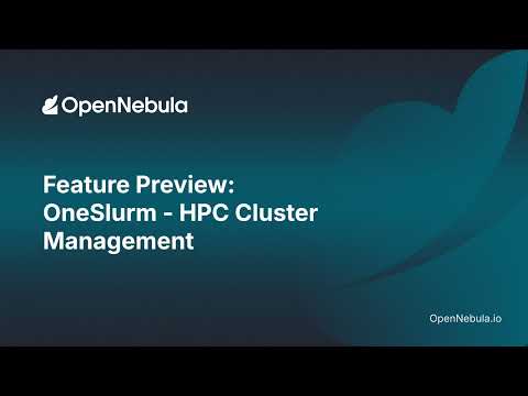 Feature Preview: OneSlurm—HPC Cluster Management