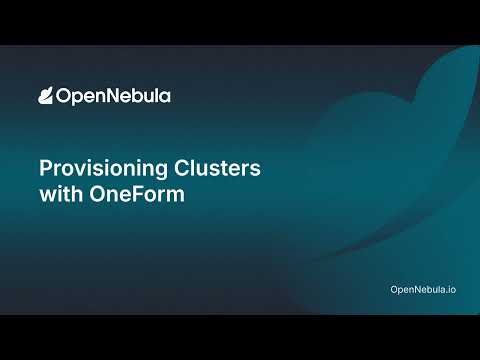Provisioning Clusters with OneForm