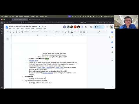 [SIG Docs] Bi-Weekly Community Meeting for 2026-06-09T17:24:52Z.mp4