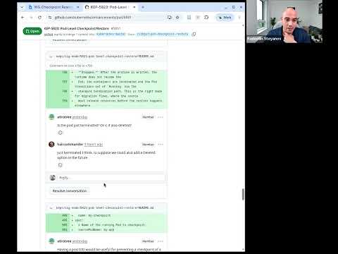 WG Checkpoint Restore Meeting for 2026-06-11