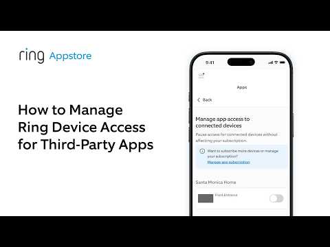 How to Manage Ring Device Access for Third-Party Apps | Ring Appstore