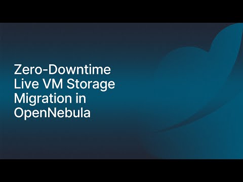 Zero-Downtime Live VM Storage Migration in OpenNebula