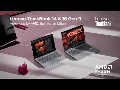 Lenovo ThinkBook 14 & 16 Gen 9 (AMD) – Smart, Secure Performance for SMBs (2025)