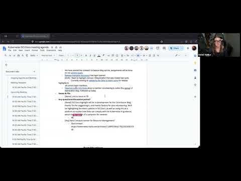 [SIG Docs] Bi-Weekly Community Meeting for 2026-06-23T17:20:54Z.mp4